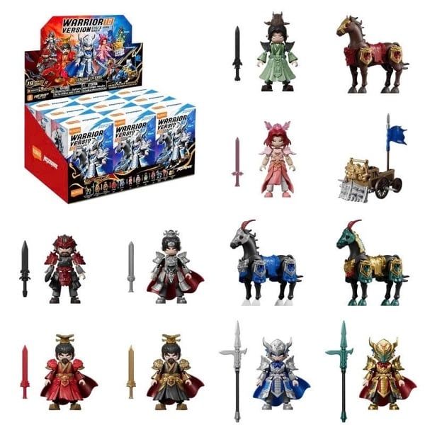  Blindbox mô hình trang trí Hero Warrior Version WV10 Chu & Han Saga Blokees EH40 - 85070 