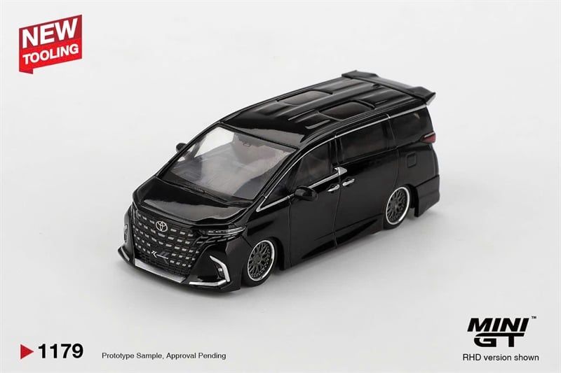  Mô hình xe Toyota Alphard 40 KUHL Black tỉ lệ 1:64 MiniGT MGT01179 