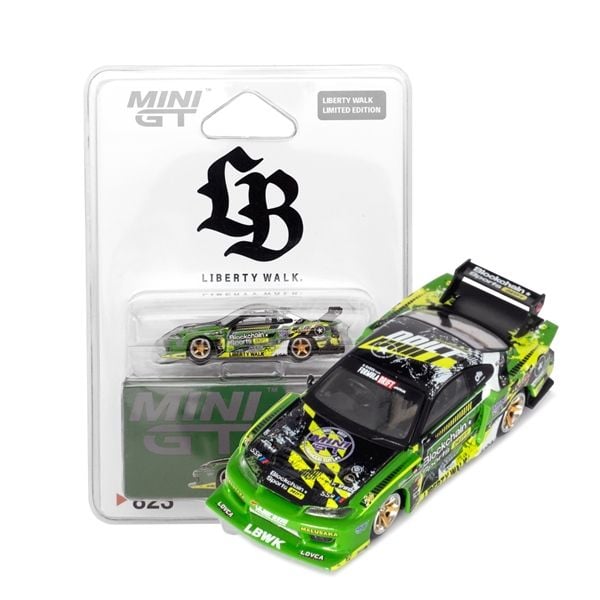  Mô hình xe Nissan LB-Super Silhouette S15 SILVIA #555 V2 2024 Formula Drift Japan / LB Blister packaging card Nhật tỉ lệ 1:64 MiniGT MGT00823 