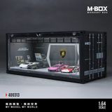  Hộp trưng bày container mô phỏng garage Lamborghini 30cm × 12.5cm × 13cm tỉ lệ 1:64 MoreArt MB400313 