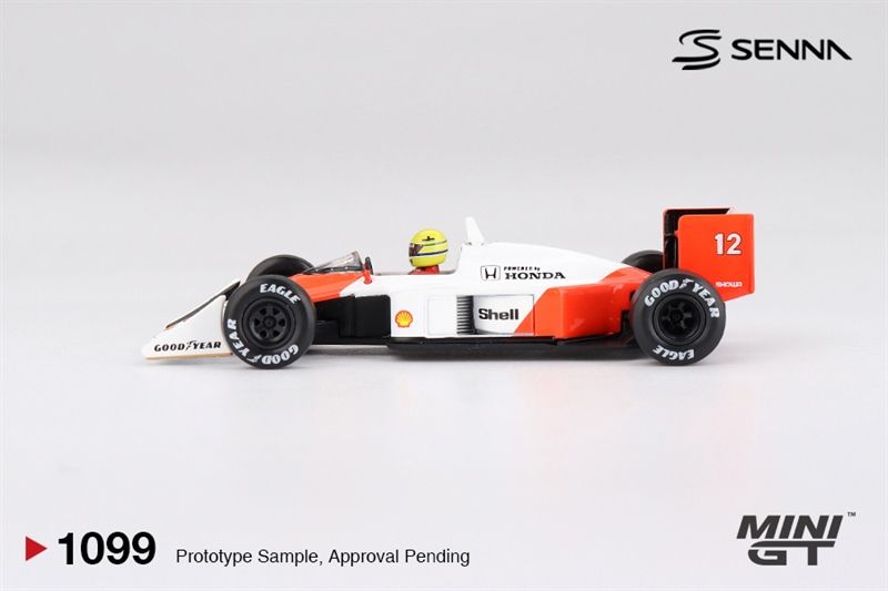  Mô hình xe McLaren MP4/4 #12 Ayrton Senna 1988 Japanese Grand Prix Winner tỉ lệ 1:64 MiniGT MGT01099 