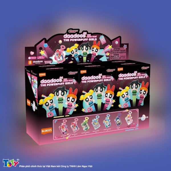  Mô hình và thẻ đeo the Powerpuff Girls Art Series 01 Lens lumen tales EG03 Blokees 73653 
