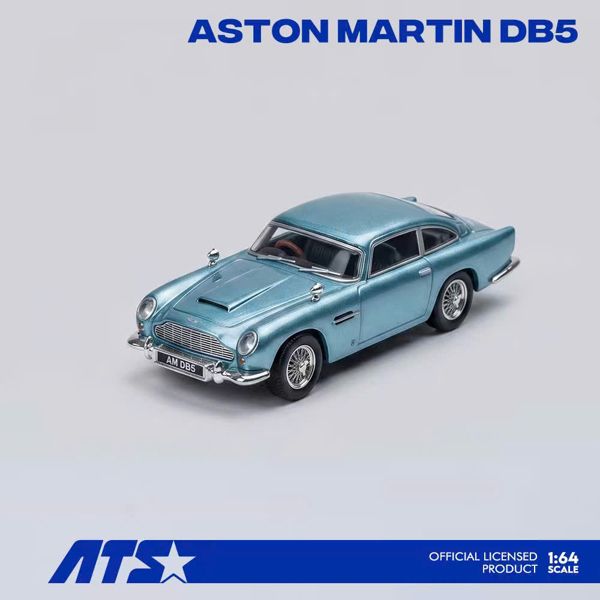  Mô hình xe Aston Martin DB5 - Caribbean Pearl Blue tỉ lệ 1:64 ATS (Aites) ATS881205 