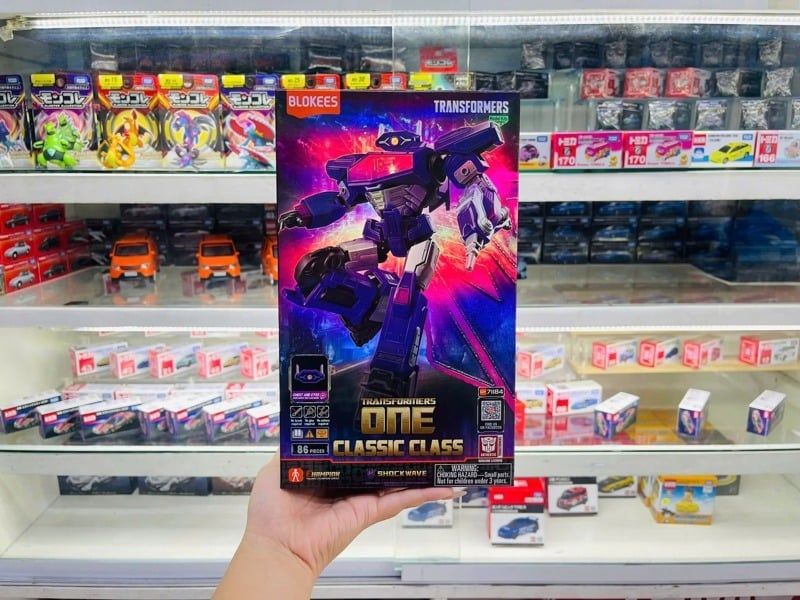  Mô hình lắp ráp có đèn serries Transformers Classic Class(CC) 18 Movie Shockwave (Luminous Eyes & Chest) Blokees 71184 