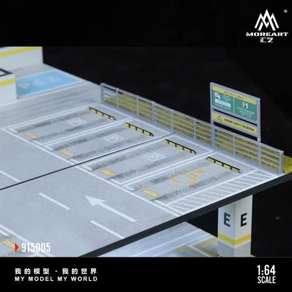  Hộp trưng bày mô phỏng Underground Parking Garage Series Light tỉ lệ 1:64 More Art MO915005 