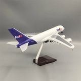  Mô hình máy bay vận chuyển Fedex Airbus A380 có bánh xe kích thước 47cm no led MB47102 