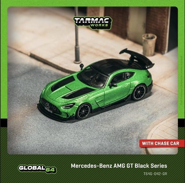  Mô hình xe ô tô Mercedes-Benz AMG GT Black Series, Green tỉ lệ 1:64 Tarmac Works T64G-042-GR 