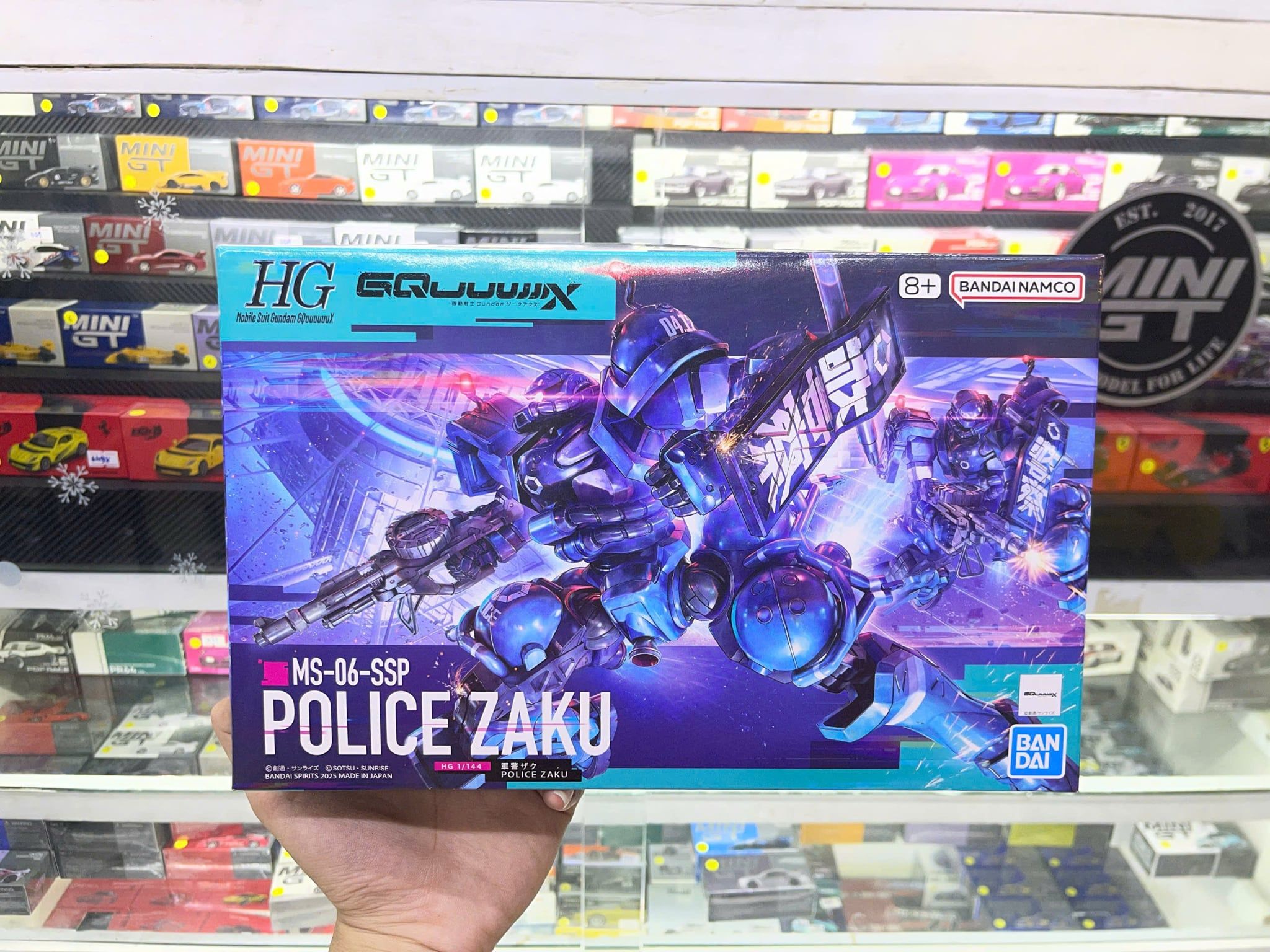  Mô hình figure lắp ráp gundam HG 1/144 Police Zaku Bandai 4573102685667 
