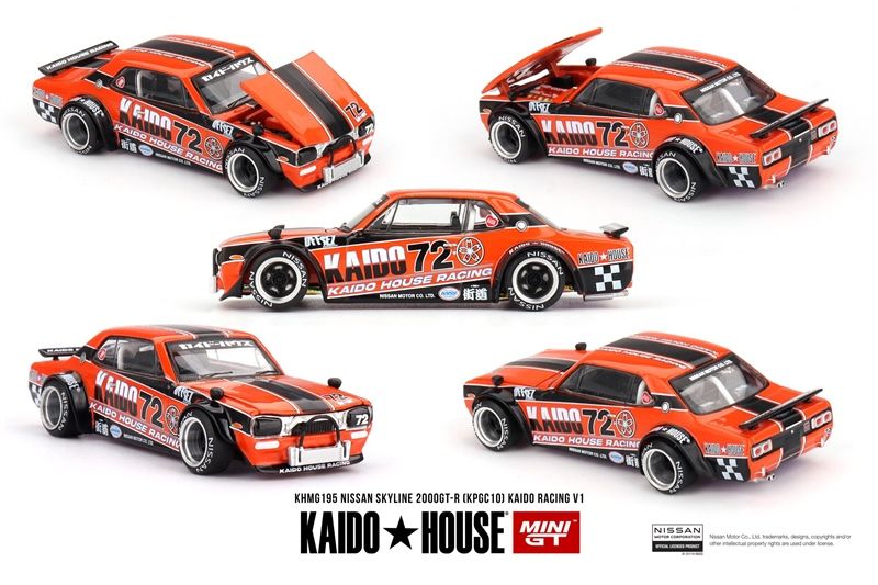  [Hàng Loose] Mô hình xe Nissan Skyline 2000GT-R (KPGC10) Kaido Racing V1 tỉ lệ 1:64 Kaido House KHMG195L 