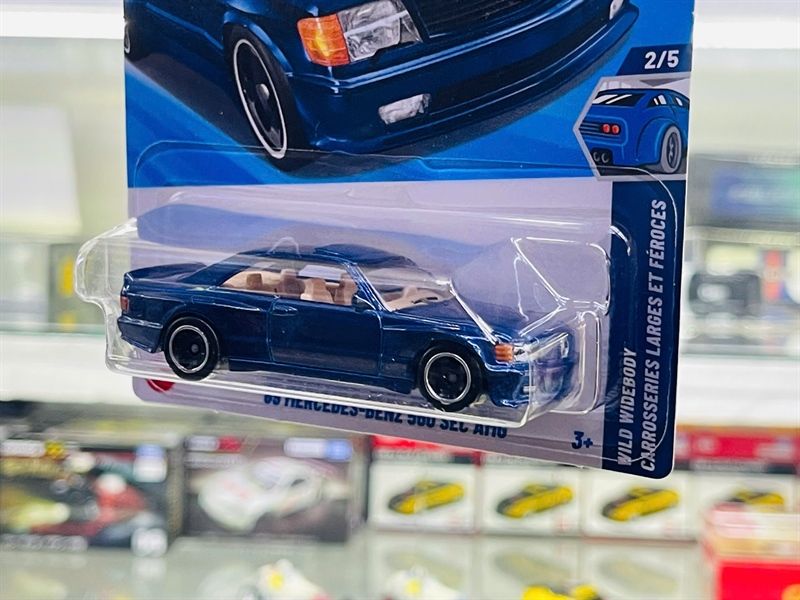  Mô hình xe Mercedes Benz 560 Sec AMG '89 Hotwheels kim loại có bản quyền chính hãng tỉ lệ 1:64 C4982-ME 