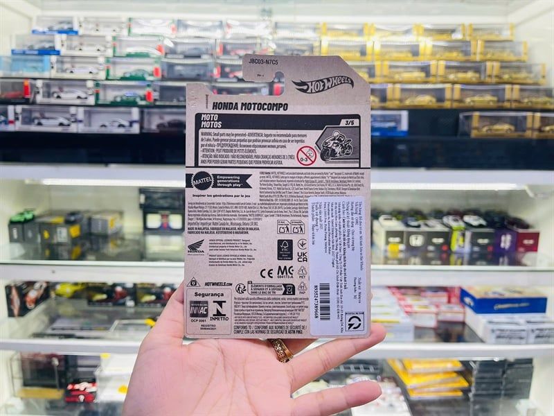  Mô hình xe Honda Motocompo Hotwheels kim loại có bản quyền chính hãng tỉ lệ 1:64 C4982-HD 