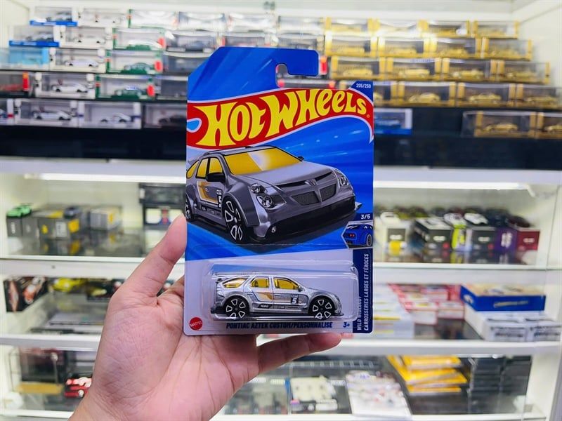  Mô hình xe Pontiac Aztek custom Grey Hotwheels kim loại có bản quyền chính hãng tỉ lệ 1:64 C4982-PT 