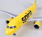  Mô hình máy bay Spirit Airbus A320 Neo có bánh xe kích thước 47cm no led MB47115 