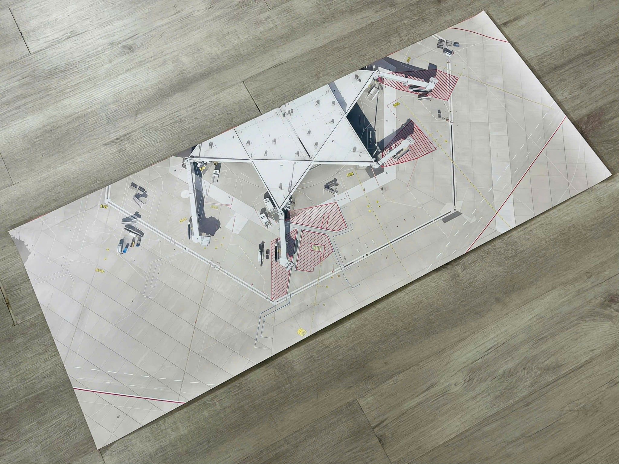  Phụ kiện trưng bày bãi đáp chất liệu in pp 50x120cm cán mờ chống nước bụi bẩn dành cho máy bay mô hình nhiều tỉ lệ DR050 