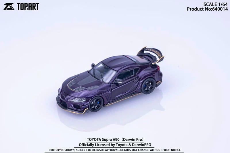  Mô hình xe Toyota Supra A90 Darwin Pro Widebody Version full open tỉ lệ 1:64 TopArt TAO640014 