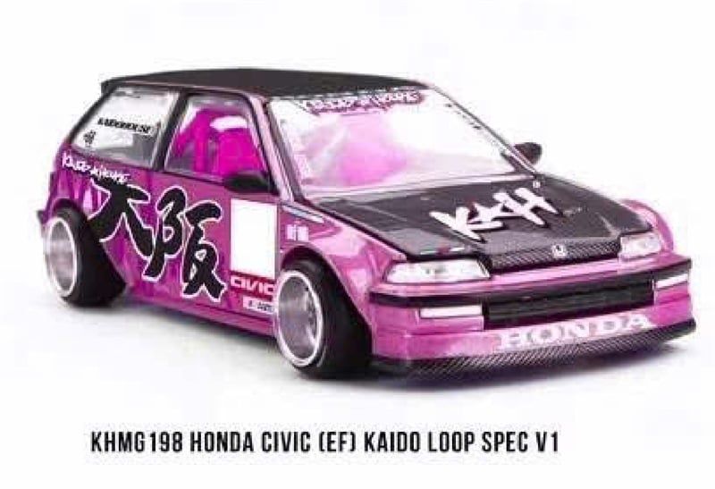  Mô hình xe ô tô Honda Civic (EF) Kaido Loop Spec 1 tỉ lệ 1:64 Kaido House KHMG198 