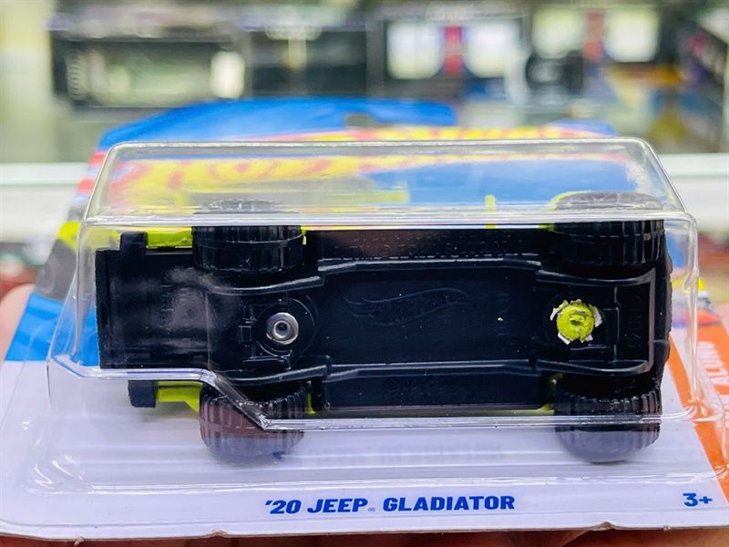  Mô hình xe Jeep Gladiator '20 green Hotwheels kim loại có bản quyền chính hãng tỉ lệ 1:64 C4982-JE 