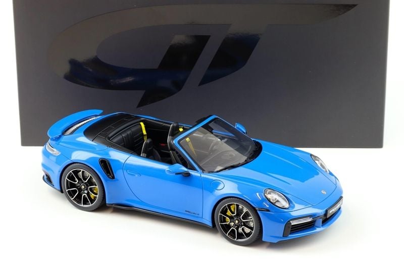  Mô hình xe Porsche 911 (992) Turbo S Convertible 2020 Shark Blue tỉ lệ 1:18 GT Spirit GT441 