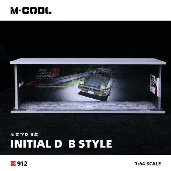  Hộp trưng bày mô phỏng garage/showrrom Initial Text D B có đèn led tỉ lệ 1:64 M · COOL MC914912 