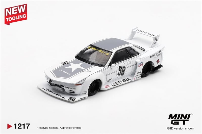  Mô hình xe Nissan GT-R32 Kaido Works TAS 2025 bản card tỉ lệ 1:64 MiniGT MGT01217 