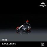  Mô hình nhân vật và mô tô ma tốc độ Skeleton Knight Motorcycle Doll Red Magic Edition tỉ lệ 1:64 MoreArt MO222175 