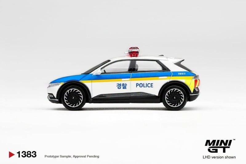 Mô hình xe Hyundai Ioniq 5 Police Car tỉ lệ 1:64 MiniGT MGT01383 