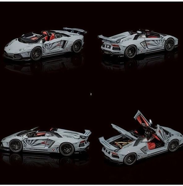  Mô hình xe Lamborghini LP720-4 Roadster Wide-Body tỉ lệ 1:64 TPC & Rhino model RM OT64394 