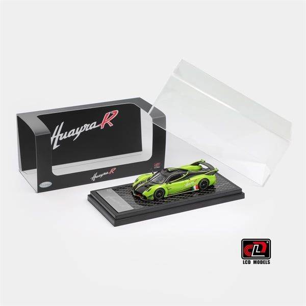  Mô hình xe Pagani Huayra R green #7 tỉ lệ 1:64 LCD model OT64693 