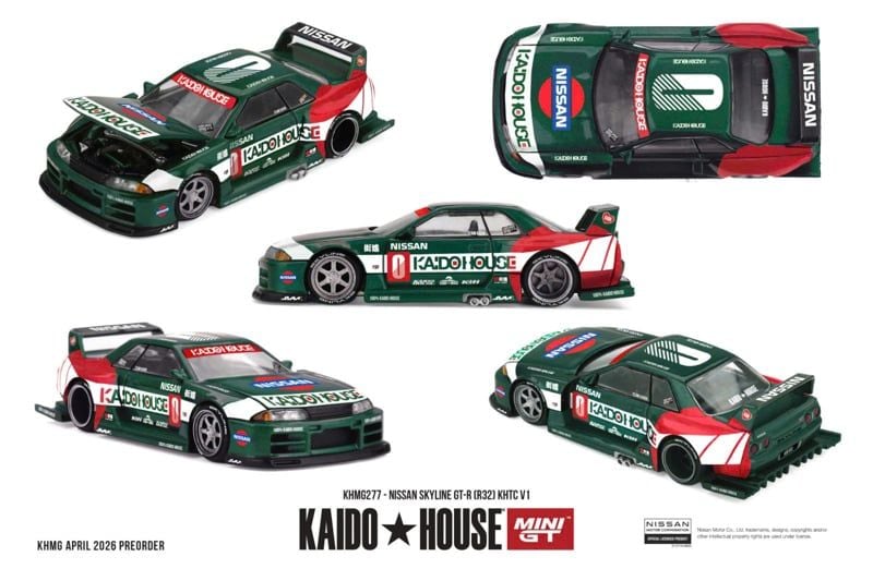  Mô hình xe Nissan Skyline GT-R (R32) KHTC V1 tỉ lệ 1:64 Kaido House KHMG277 