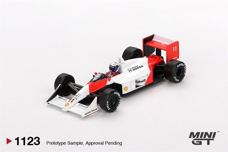 Mô hình xe McLaren MP4/4 #11 Alain Prost 1988 Japanese Grand Prix 2nd Place tỉ lệ 1:64 MiniGT MGT01123-CH 