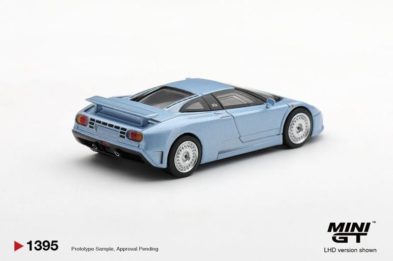  Mô hình xe Bugatti EB110 GT Azzurro Metallizzato Mondial de l'Automobile 1992 tỉ lệ 1:64 MiniGT MGT01395 
