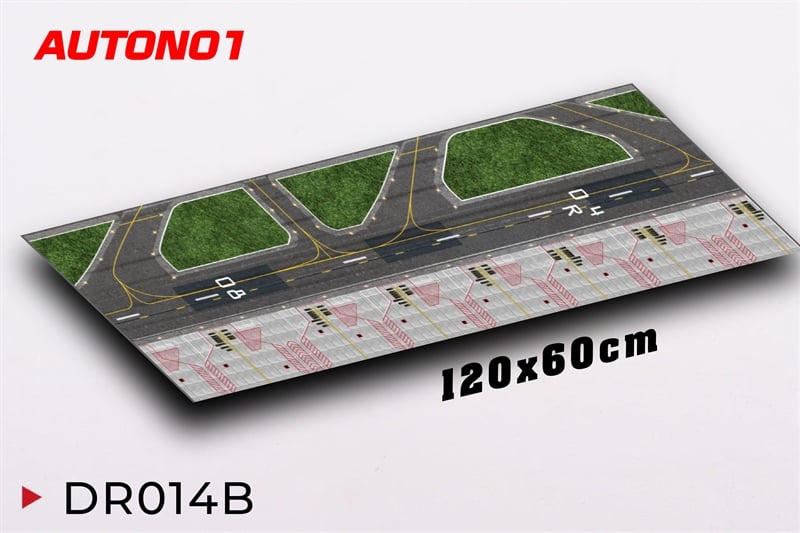  Phụ kiện trưng bày đường băng, bãi đáp chất liệu in pp cán mờ chống nước bụi bẩn kt 120x60cm cho máy bay mô hình nhiều tỉ lệ DR014 