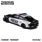  Mô hình xe ô tô tỉ lệ 1:64 Dodge Charger “Brawler” no.440 LSPD Police Car Die-Cast TIME MICRO x PSC DESIGN TM648203 