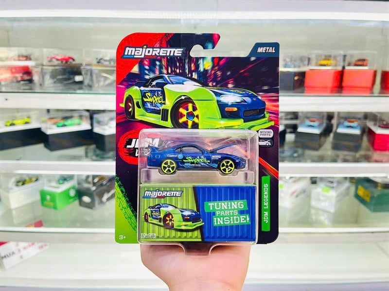  Mô hình xe JDM Legends Deluxe Toyota Supra JZA80 with tuning part tỉ lệ 1:64 Majorette 8504101001 