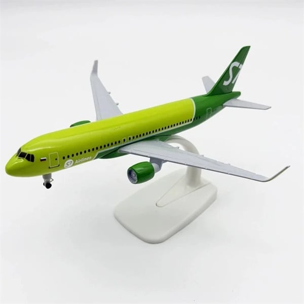  Mô hình máy bay Siberia Airlines S7 Airbus A320 có đế 20cm MB20157 