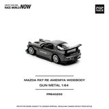  [Hàng Loose] Mô hình xe ô tô Mazda RX-7 Re-Amemiya - Gun metal tỉ lệ 1:64 Pop Race PR640255 