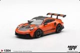  Mô hình xe Porsche 911 (992) GT3 RS Weissach Package Gulf Orange tỉ lệ 1:64 MiniGT MGT01304 