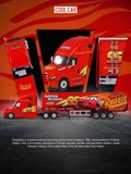  Mô hình xe container Freightliner Lightning McQueen Livery Dedicated Transport Truck tỉ lệ 1:64 CoolCar CC800116 