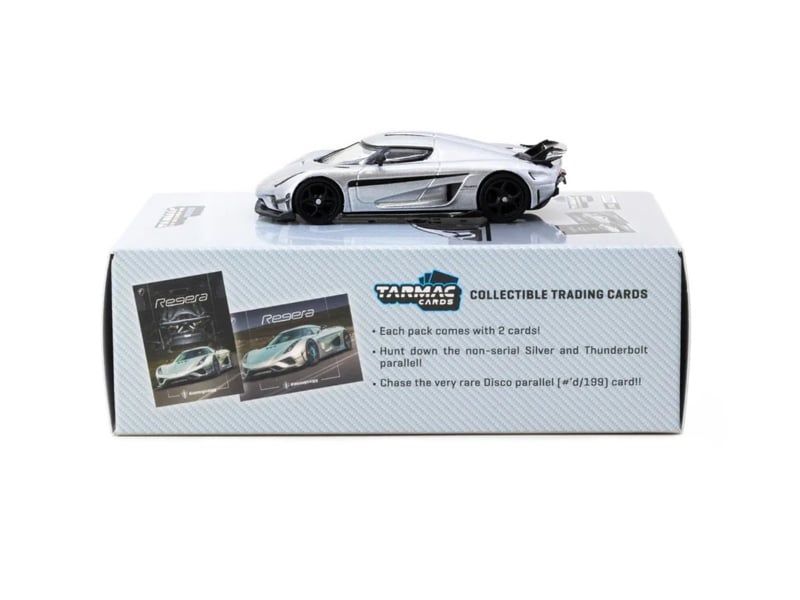  Mô hình xe Koenigsegg Regera Silver Metallic/Blue tỉ lệ 1:64 Tarmac Works T64G-TL017-SL 