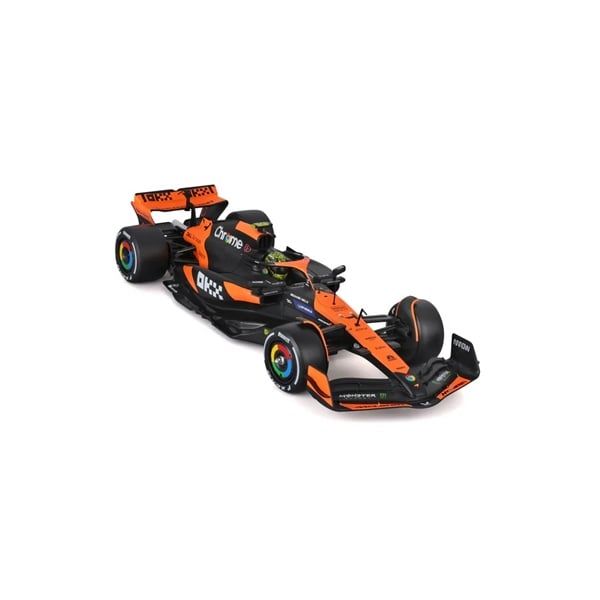  Mô hình xe đua McLaren F1 MCL38 2024 hộp mica có figure tỉ lệ 1:24 Bburago OT24089A 