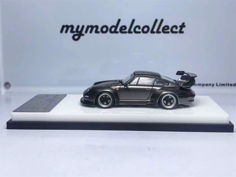  Mô hình xe Porsche RWB993 Schiefergrau Metalli (Grey) tỉ lệ 1:64 Mymodelcollect OT64744 