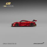  Mô hình xe Mclaren 720SGT3X Metallic red tỉ lệ 1:64 CM Model CM64-720SGT3X-02 