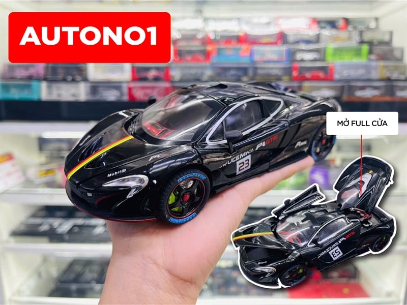  Mô hình xe Mclaren P1 Racing full open full kính đánh lái được tỉ lệ 1:24 Chezhi CZ241412 