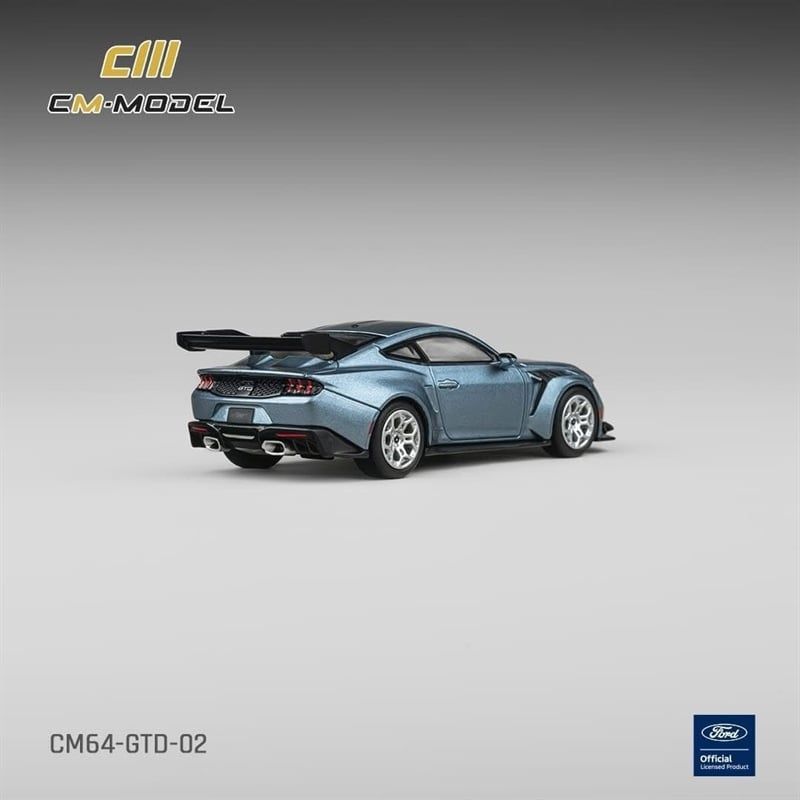  Mô hình xe Ford Mustang GTD Indulgent Blue tỉ lệ 1:64 CM Model CM64-GTD-02 