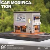 Hộp trưng bày mô phỏng quán ăn và đường xe chạy có đèn tỉ lệ 1:64 Shou Cang Jia SCJ82039 