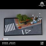  Mô hình hộp mica trưng bày mô phỏng góc đường đô thị có cột điện tỉ lệ 1:64 MoreArt MO901328 