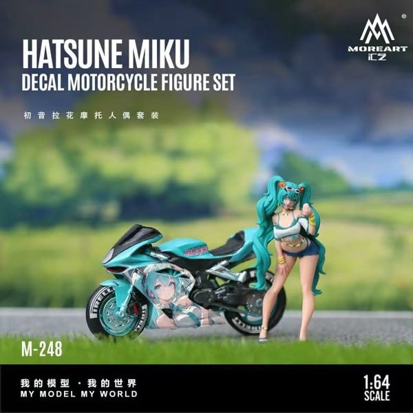  Mô hình nhân vật figure Hatsune Miku Motorized Figure Resin Model Kit tỉ lệ 1:64 More Art MO222248 
