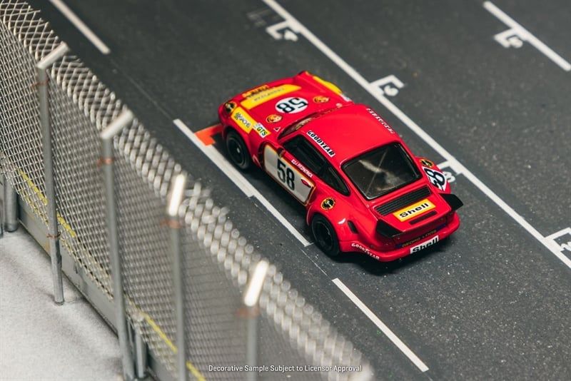  Mô hình xe Porsche 911 Carrera RSR 3.0 24h Le Mans 1975 #58 tỉ lệ 1:64 Tarmac Works T64S-024-75LM58 