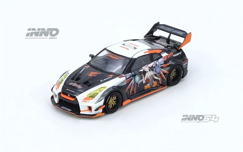  Mô hình xe Nissan GTR R35 Wide body LBWK AORUS X INNO64 Limited Edition tỉ lệ 1:64 Inno64 IN64-R35LB-AORUS 