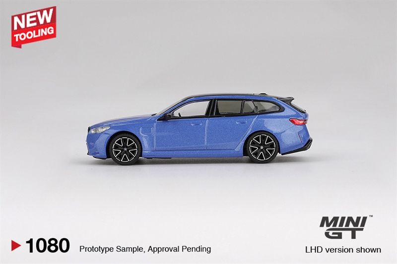  Mô hình xe BMW M5 Touring (G99) Marina Bay Blue Metallic tỉ lệ 1:64 MiniGT MGT01080-CH 